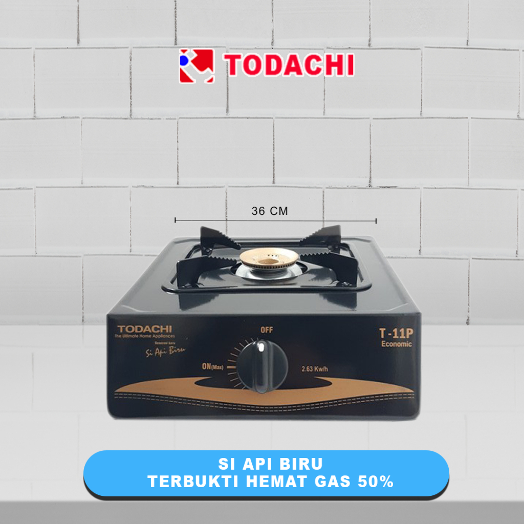 Todachi Kompor Gas 1 Tungku T-11P Kompor Satu Tungku Gas LPG Gas Alam