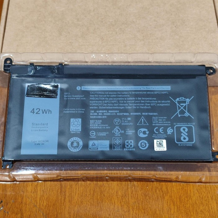 Baterai Battrey Inspiron 7460 7472 7560 7378 14 7000 P74G WDXOR WDX0R