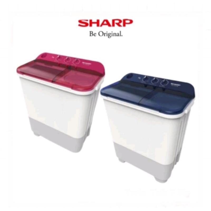 MESIN CUCI  SHARP ES-75NT ( 7,5KG ) 2 TABUNG