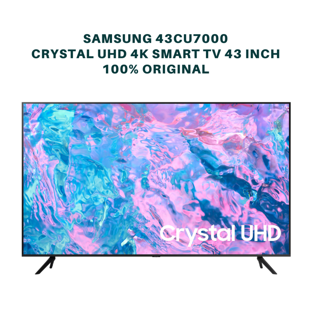 SAMSUNG 43CU7000 Smart tv samsung 43 inch 4k uhd