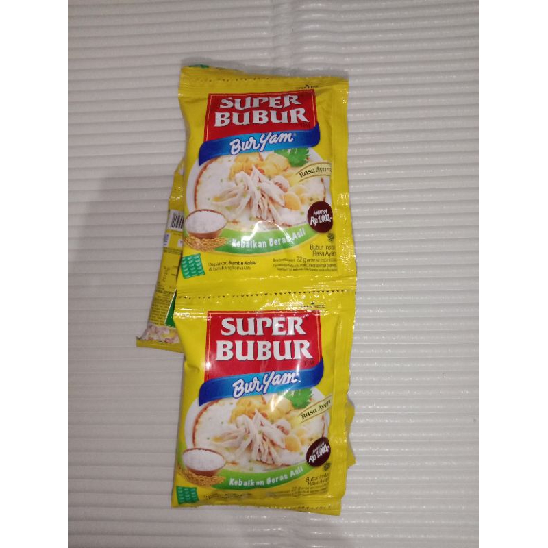 

SUPER BUBUR BURYAM RASA AYAM ISI 10 PCS @22GR