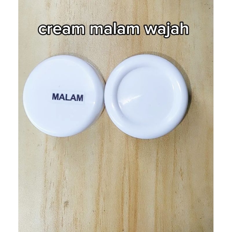 Cream malam wajah//pot polos