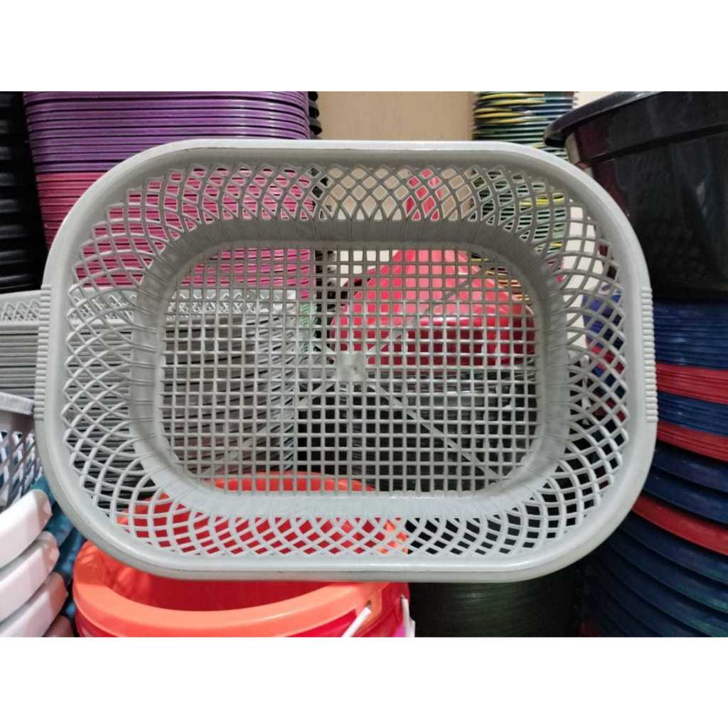 KERANJANG BAJU OVAL ABU/ KERANJANG BAJU BAYI