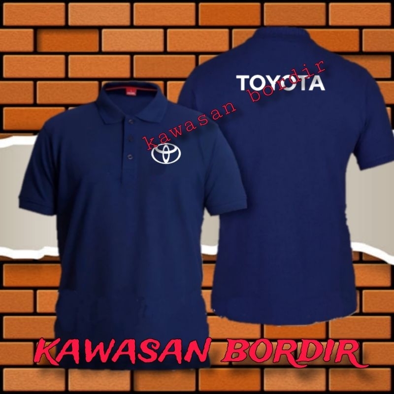 Terbaru polo shirt Toyota baju Toyota seragam Toyota full bordir..