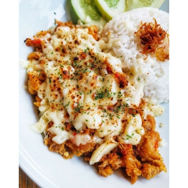 

ayam geprek mozarella