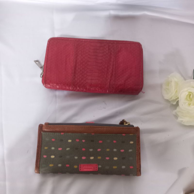 PRELOVED DOMPET KULIT ASLI / FOSSIL ORI