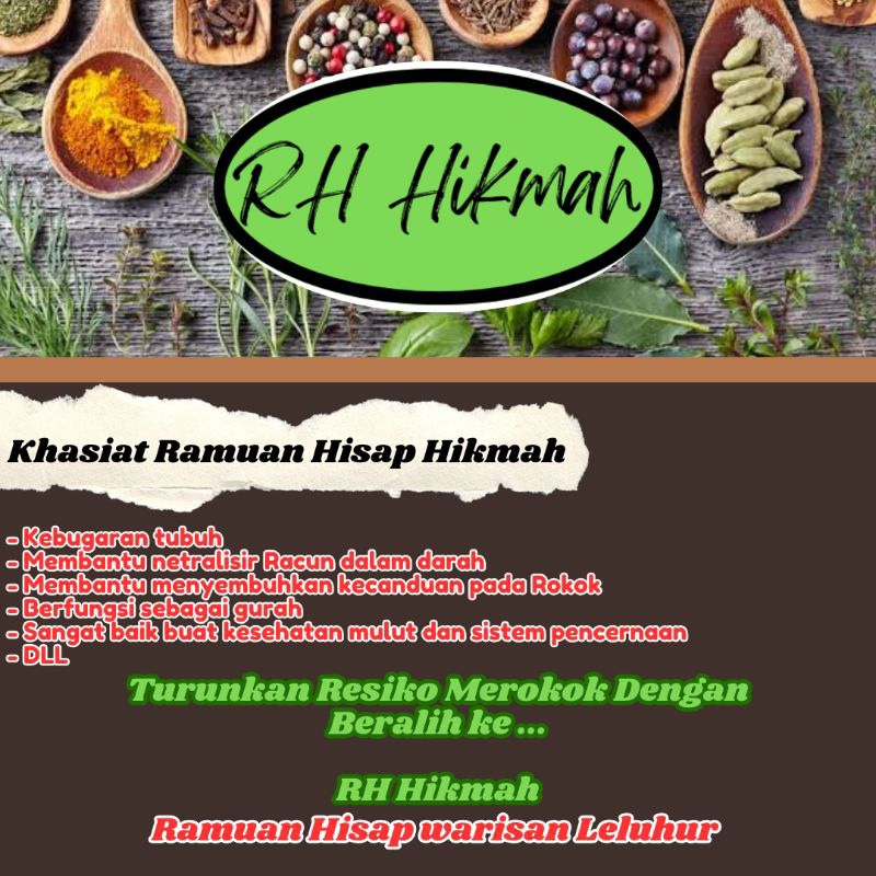 

RH Hikmah | Ramuan Hisap/Rebus Berbahan Herbal