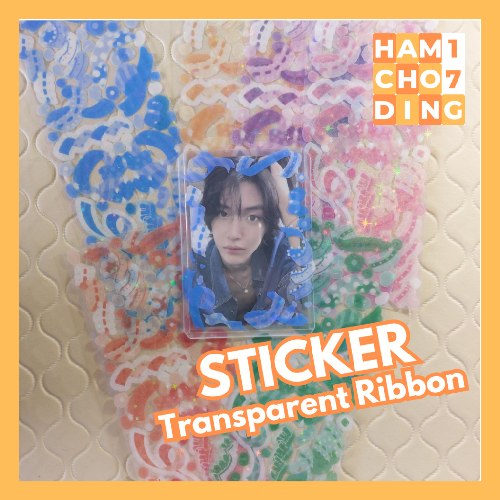 

STICKER TRANSPARENT RIBBON FOR PHOTOCARD PC DECO