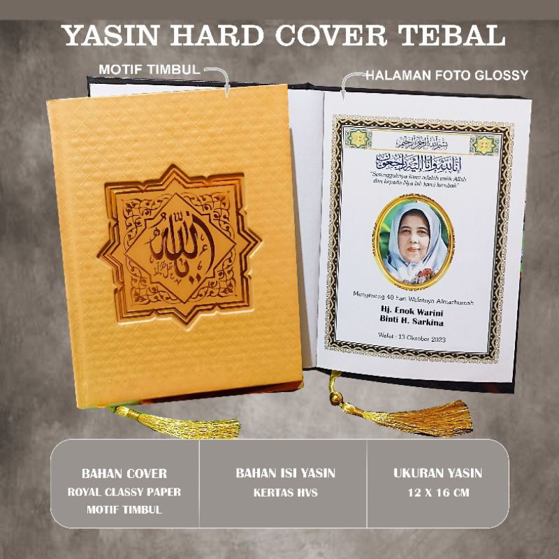 Buku Yasin dan Tahlil Cover Tebal Isi 144 Halaman