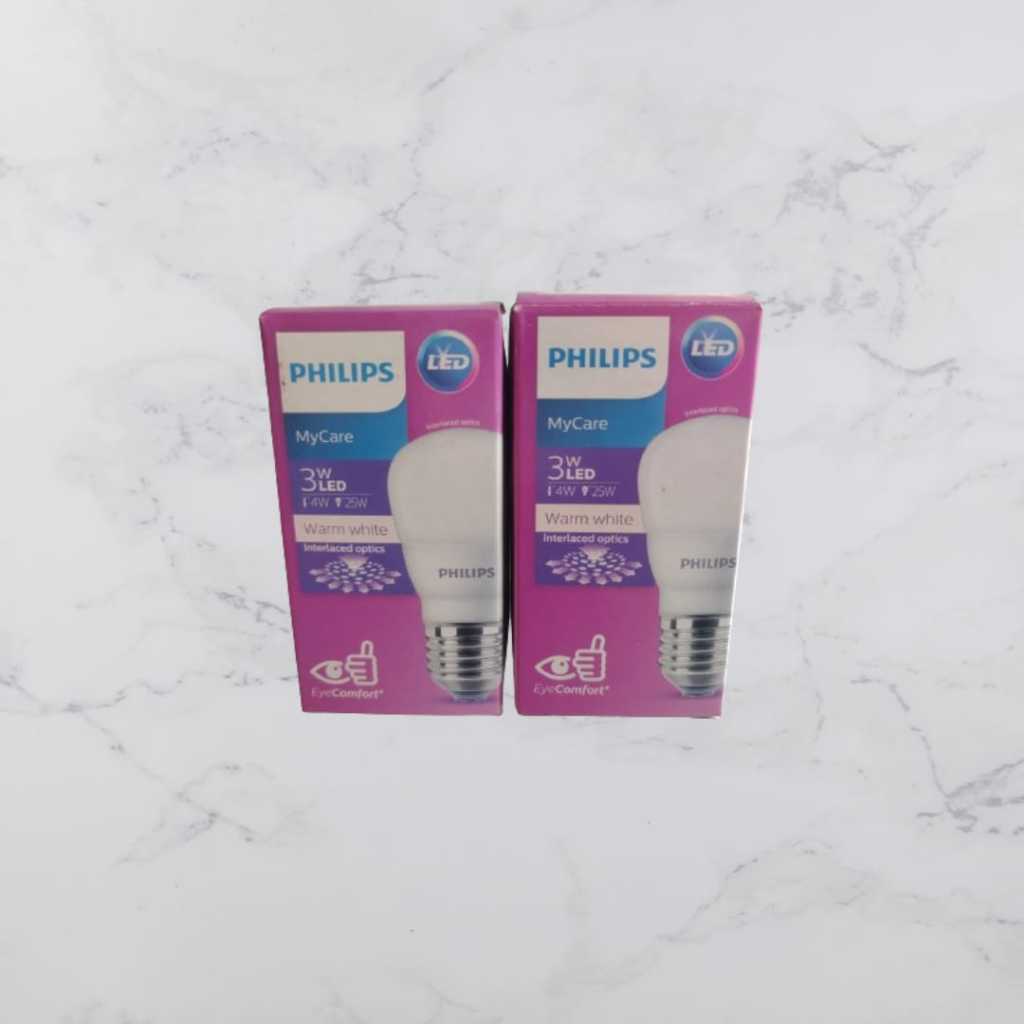 Lampu LED Philips 3W Warm White