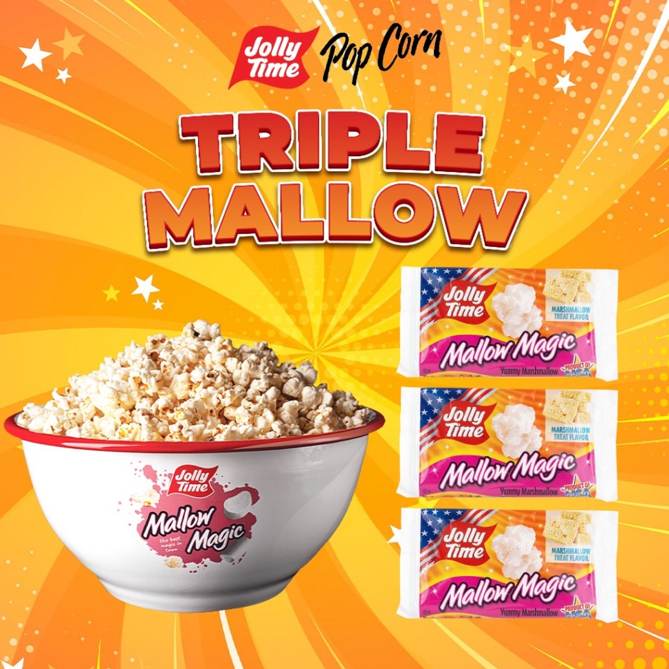 

Jolly Time Paket Triple Mallow 3MM Microwave Popcorn Live