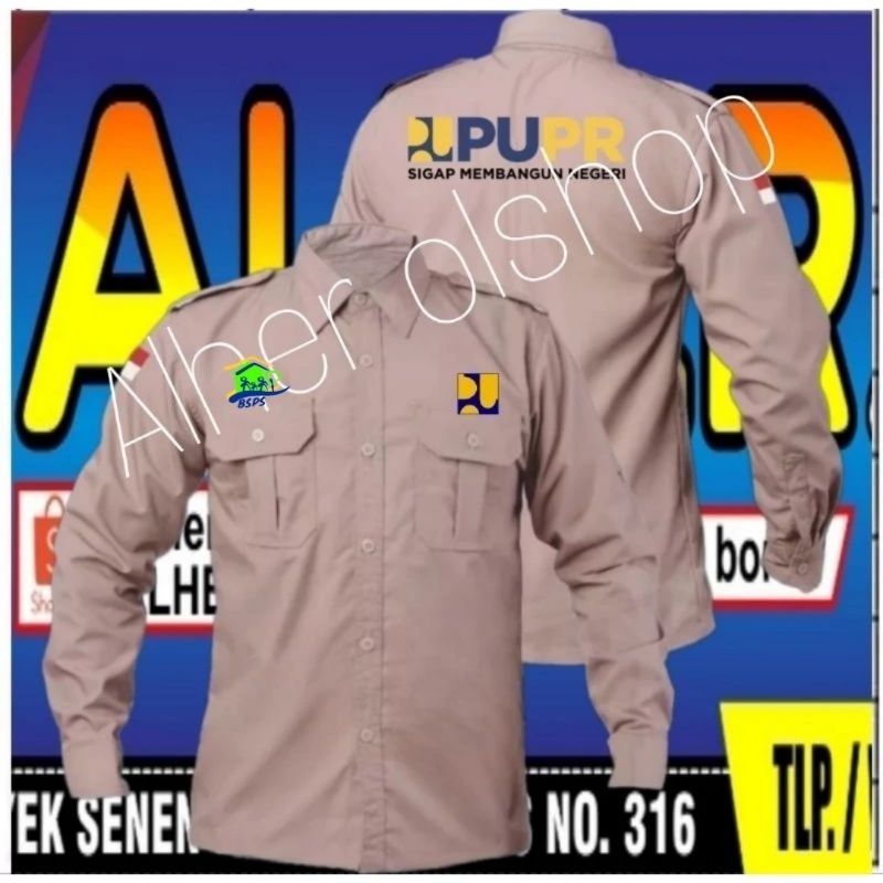 kemeja PUPR baju PuPr seragam PuPr Pdh PUPR Pdl PuPr kemeja kerja PUPR baju kerja PUPR seragam kerja