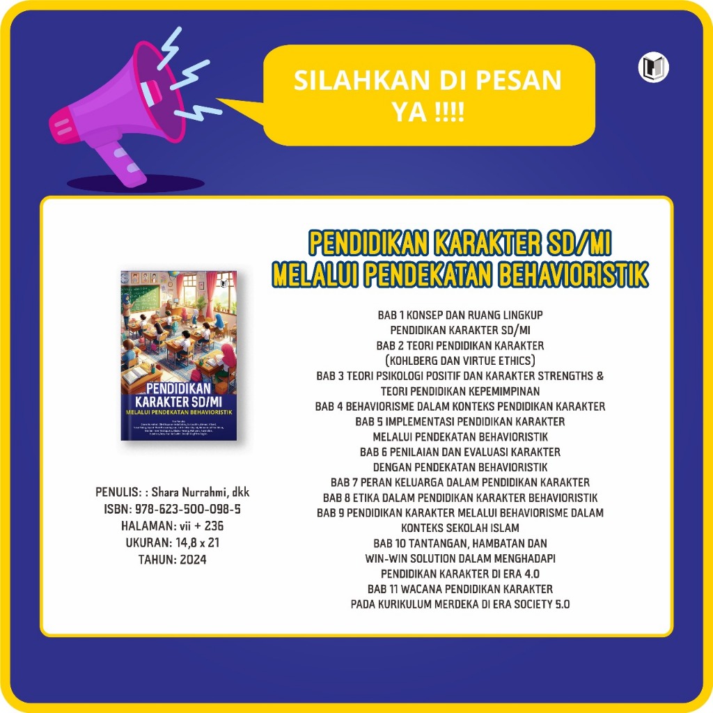 PENDIDIKAN KARAKTER SD/MI MELALUI PENDEKATAN BEHAVIORISTIK