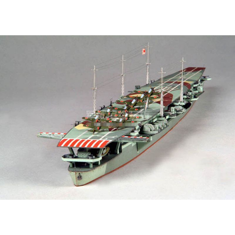 Lembaran pola papercraft kapal induk IJN Zuiho skala 1:200 (SM-B10)