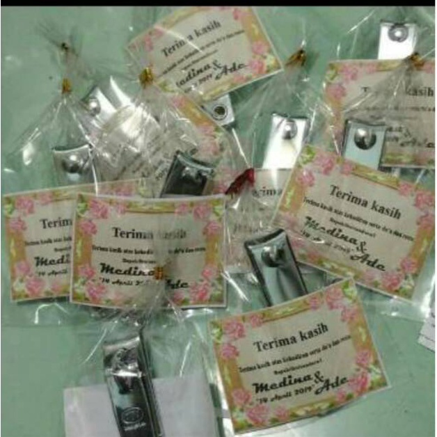 

KODE Y9W5 souvenir gunting kuku tajamkartu ucapan