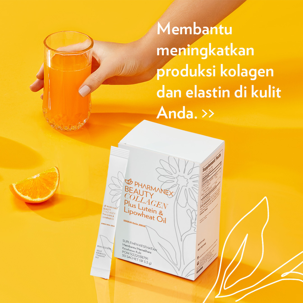 Beauty Collagen Serbuk Rasa Jeruk Original NU