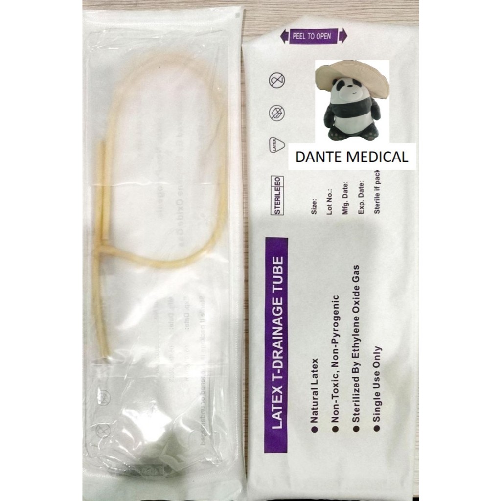 T-tube Drainage Tube Disposable Latex & Silicone 18 fr