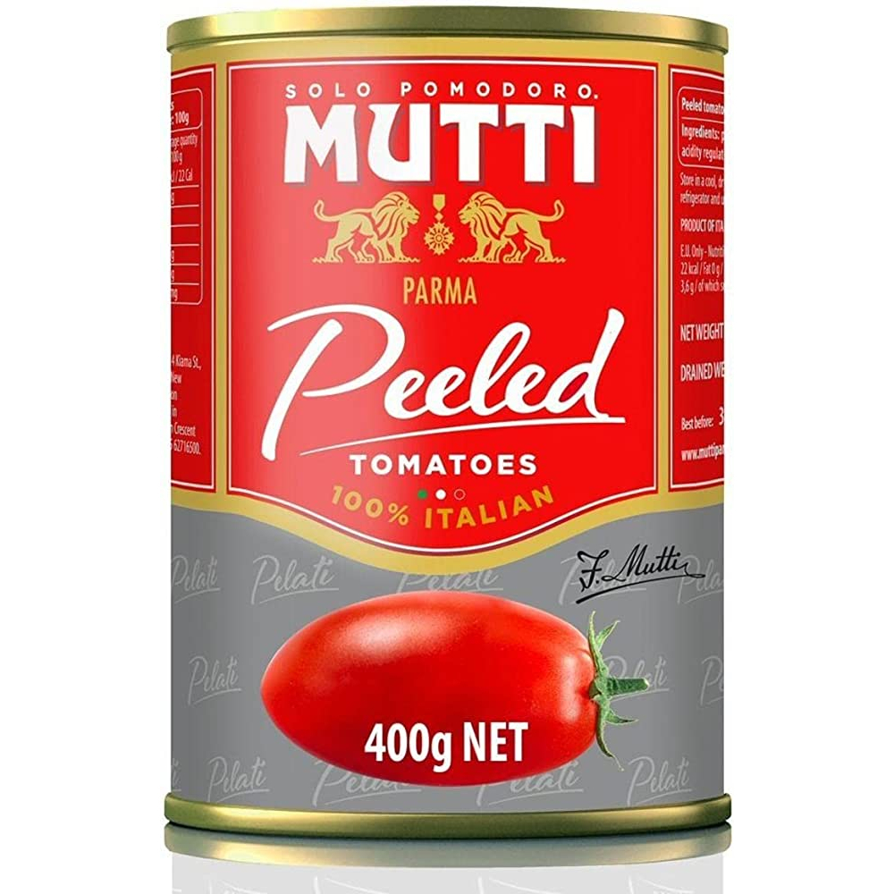 

400gr Mutti Peeled Tomatoes Tomat Dalam Kaleng Import Italy EXP. Agustus 2026