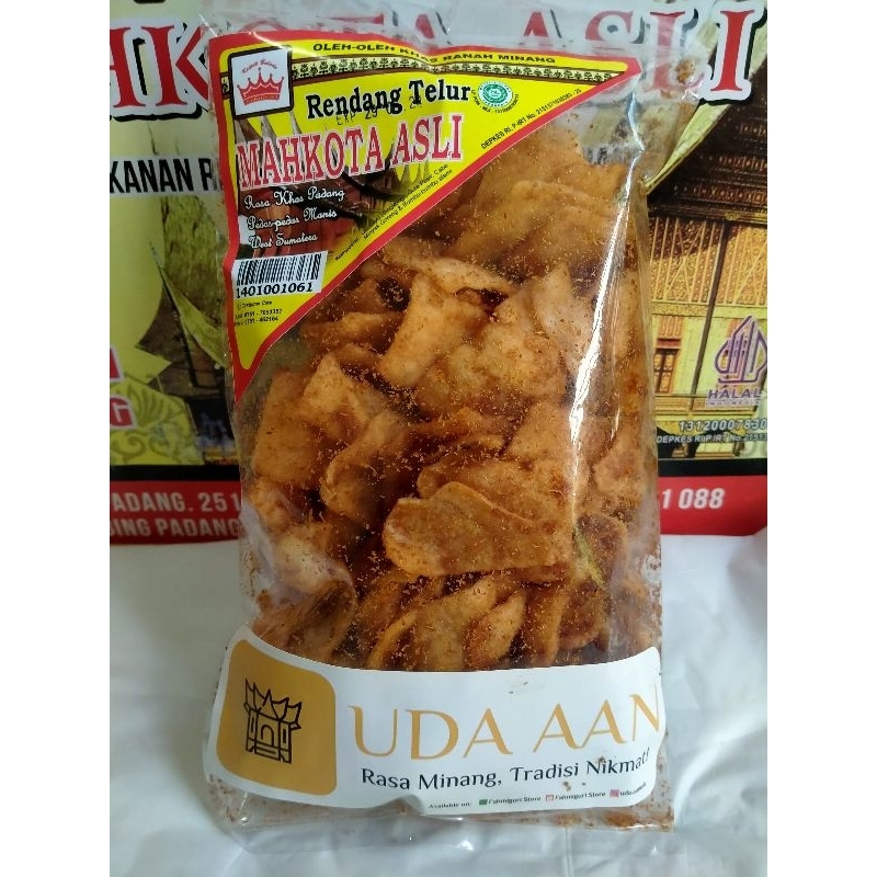 

Rendang Telur Mahkota Asli 150g / Randang Talua Mahkota Asli