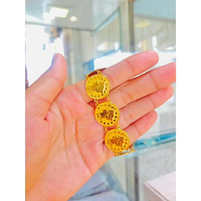 Gelang Emas Wanita asli 16k(karat)/cap 700