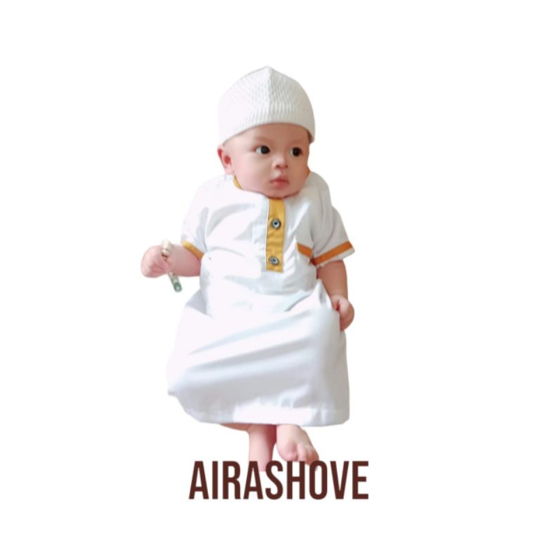 Baju Jubah Koko anak Airashove gamis katun toyobo premium