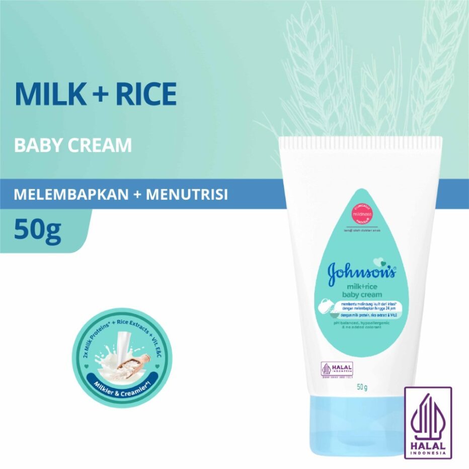 Johnsons Baby Cream Milk+Rice 50 G