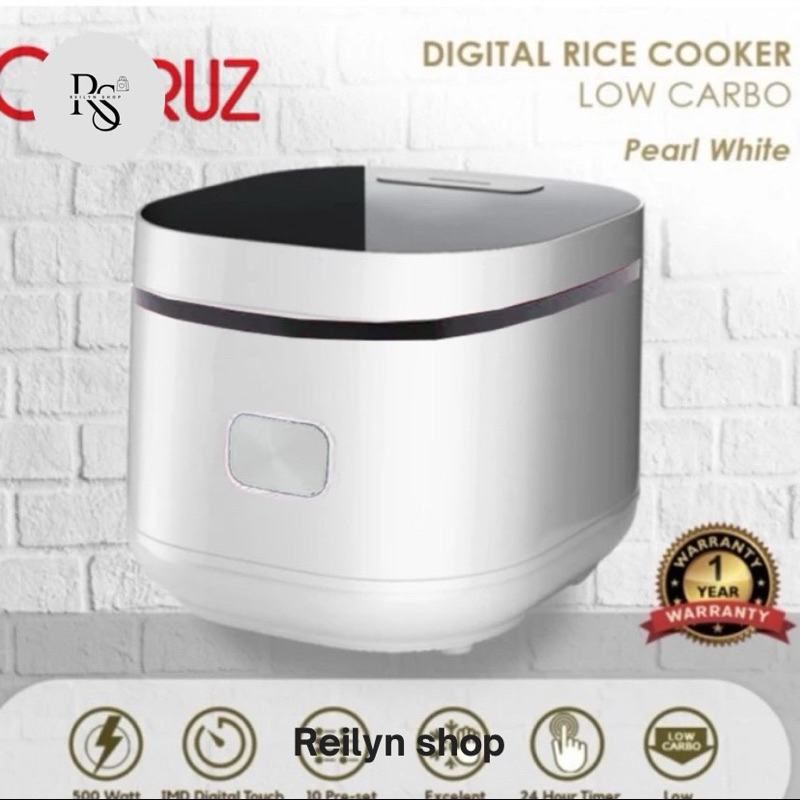 rice cooker cypruz white low carbo 1 liter