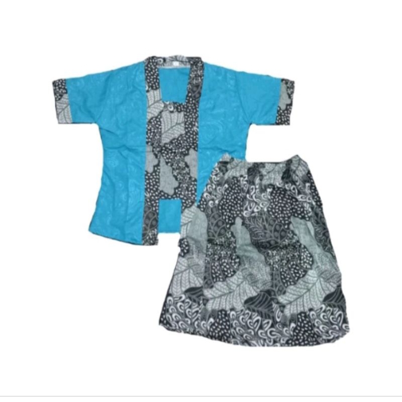 SETELAN BATIK ANAK KUTU BARU/ SETELAN KEBAYA ANAK KAIN PERCA