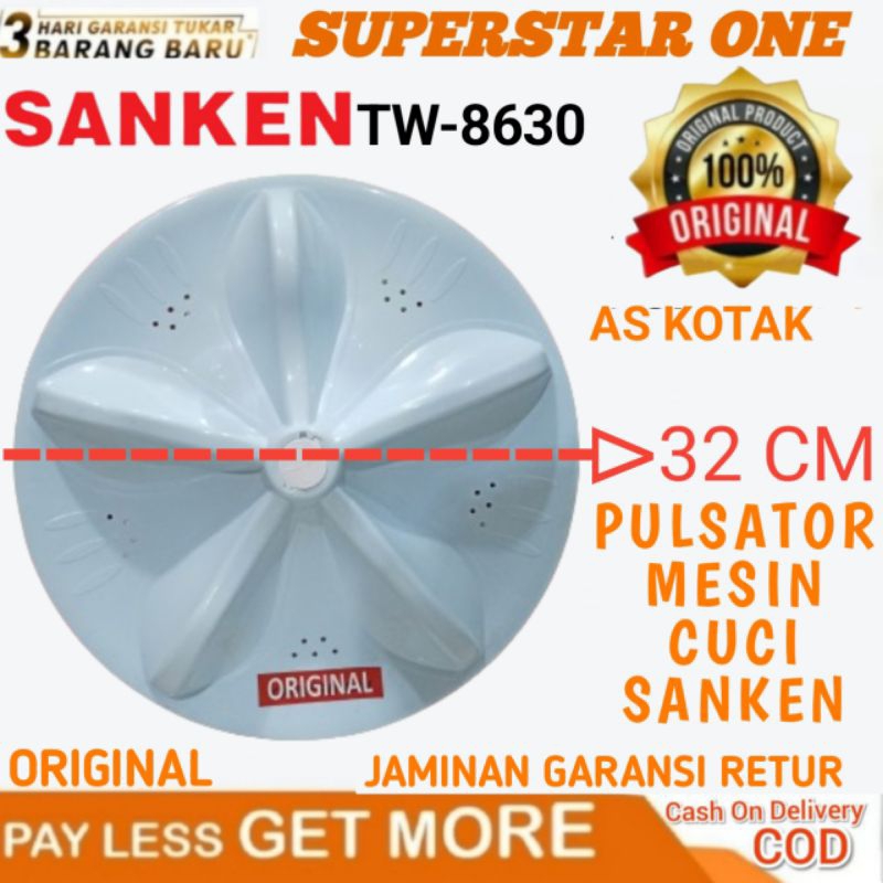 PULSATOR MESIN CUCI SANKEN TW-8630 PULSATOR AS KOTAK