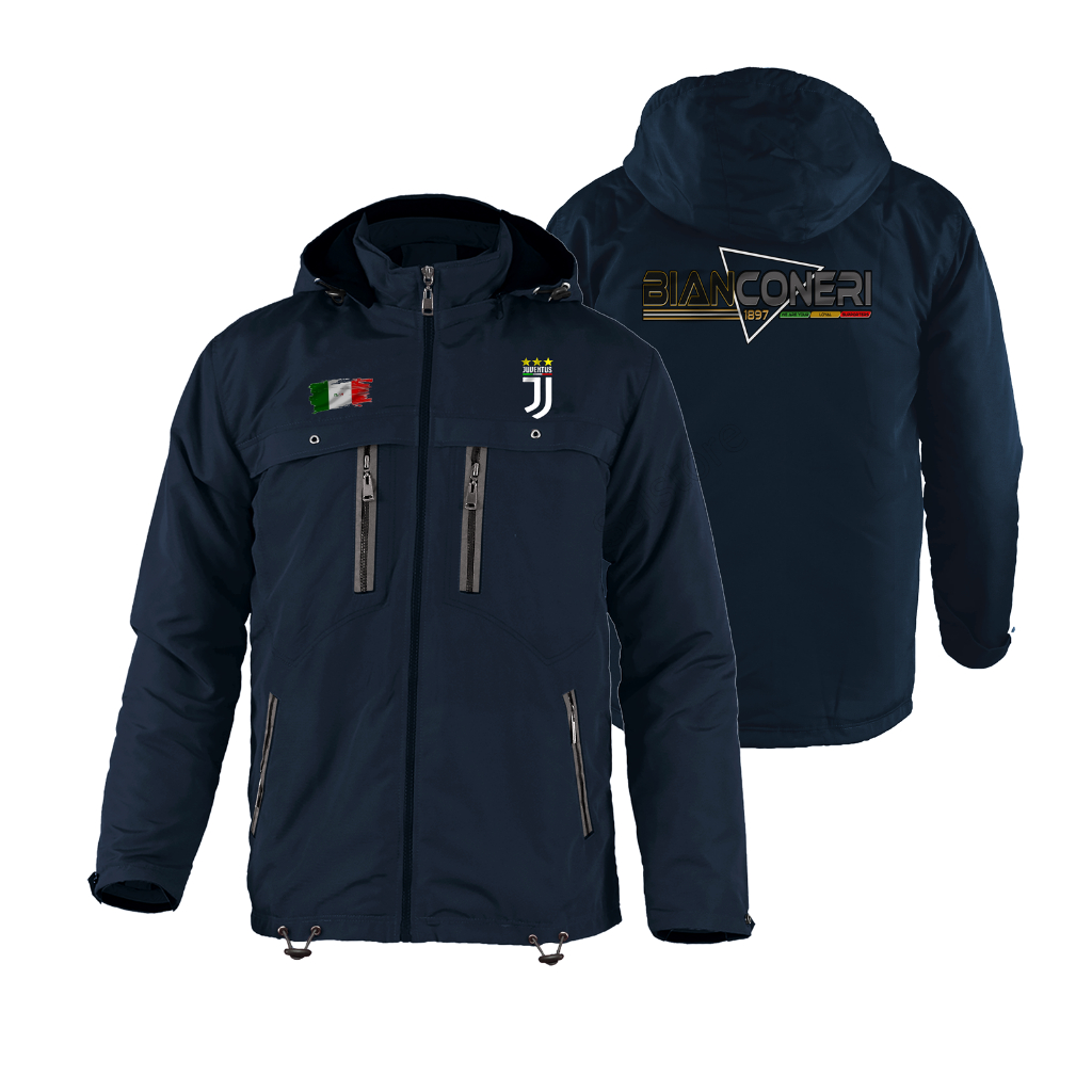 Jaket Bola Serie A Italy Hangat Tebal Lapis Dactron windproof Outdoor distro