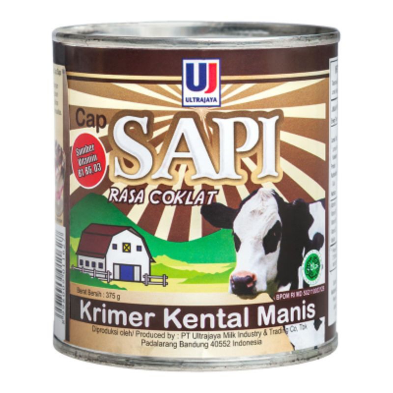 

ULTRA Cap Sapi Krimer Kental Manis Cokelat 375gr