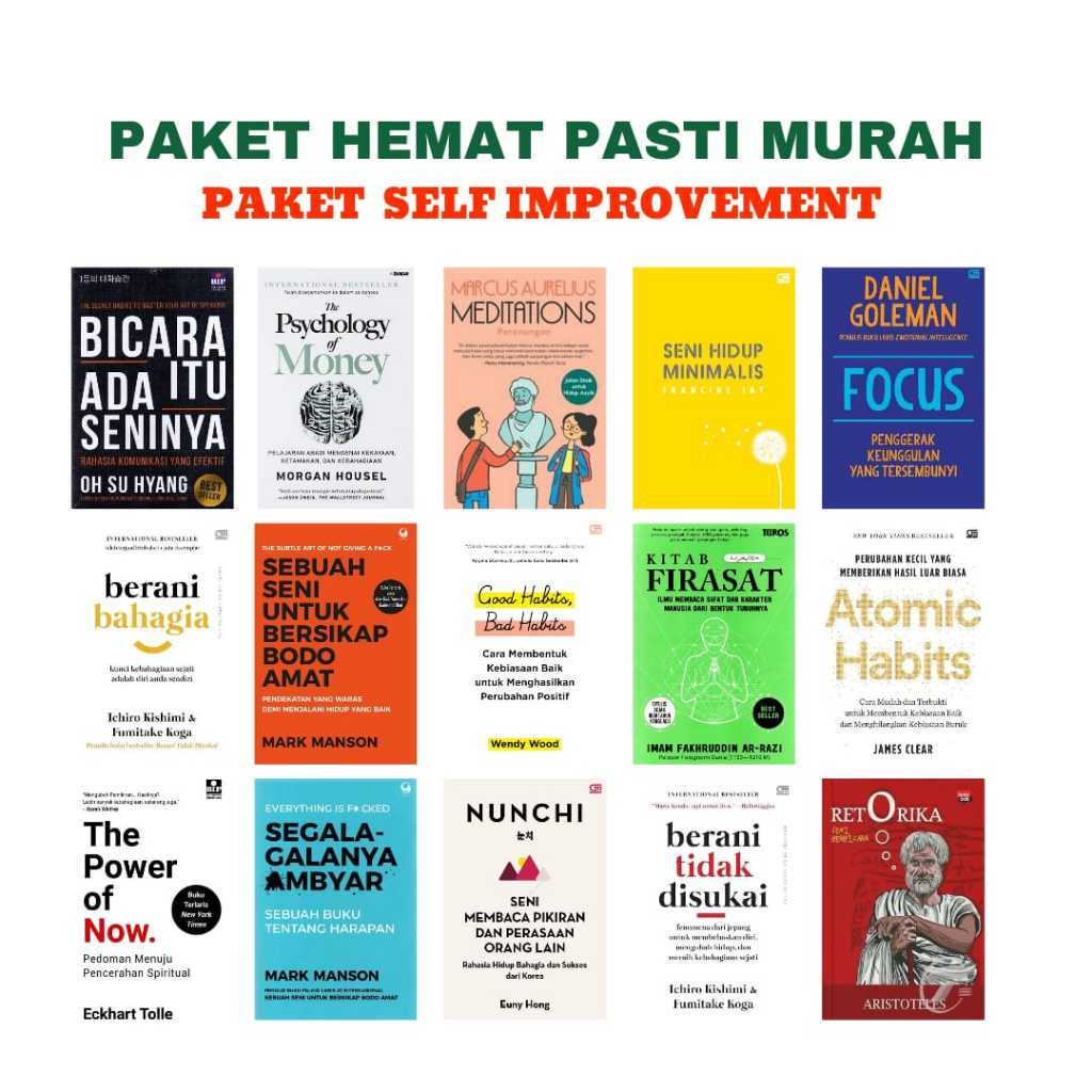 

PAKET SELF IMPROVEMENT - PAKET HEMAT PAKET MURAH