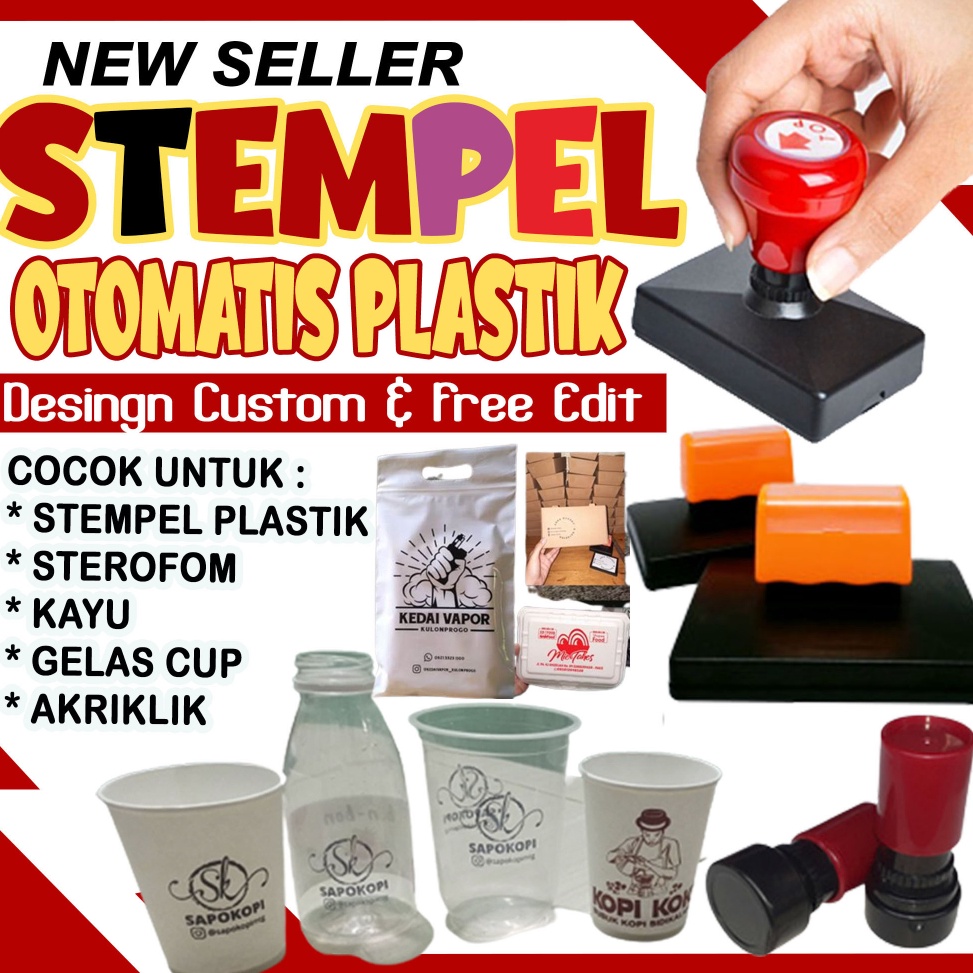 

KODE M9R4 Stempel Jumbo Stempel Kardus Legalisir Fragile Plastik Gelas Plastik Cup