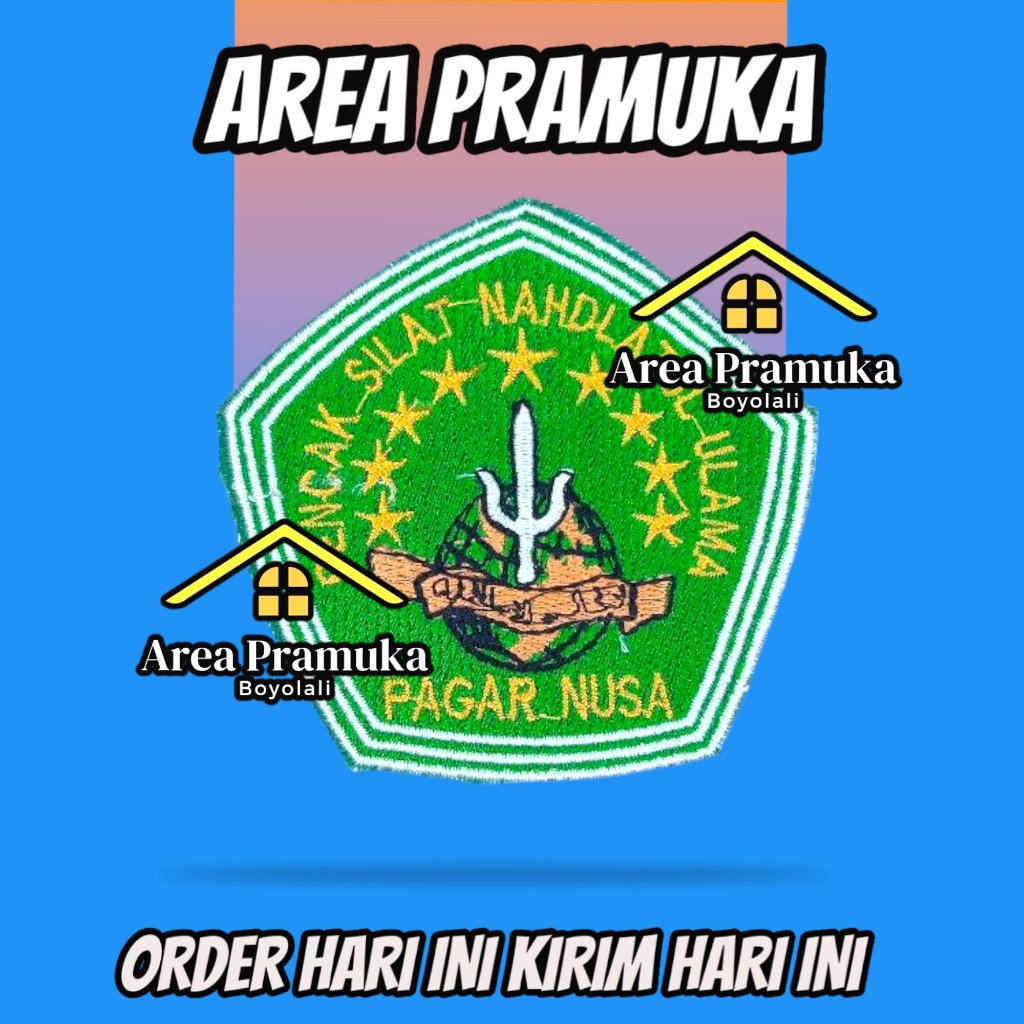 Badge pagar Nusa bordir
