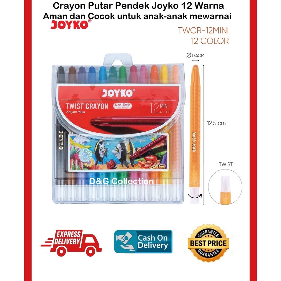 

Promo Menarik CRAYON JOYKO 12 WARNA PUTAR PENDEK OIL PASTEL JOYKO 12 WARNA