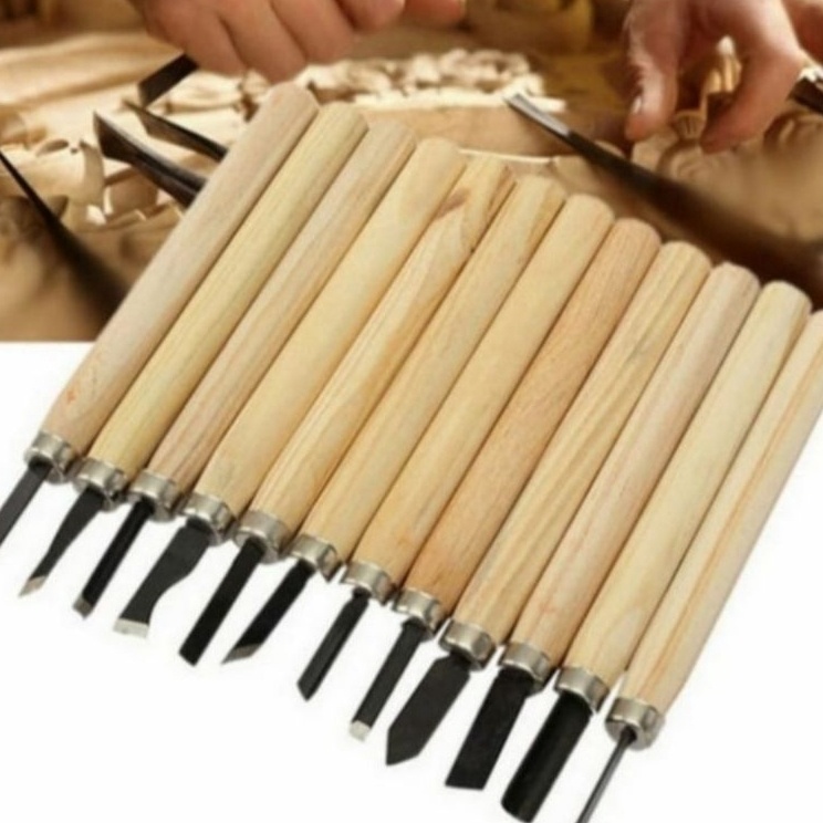 

Super Berhadiah Set Pisau Ukir 6 in 1 Alat Pahat Kayu Wood Carving Knife