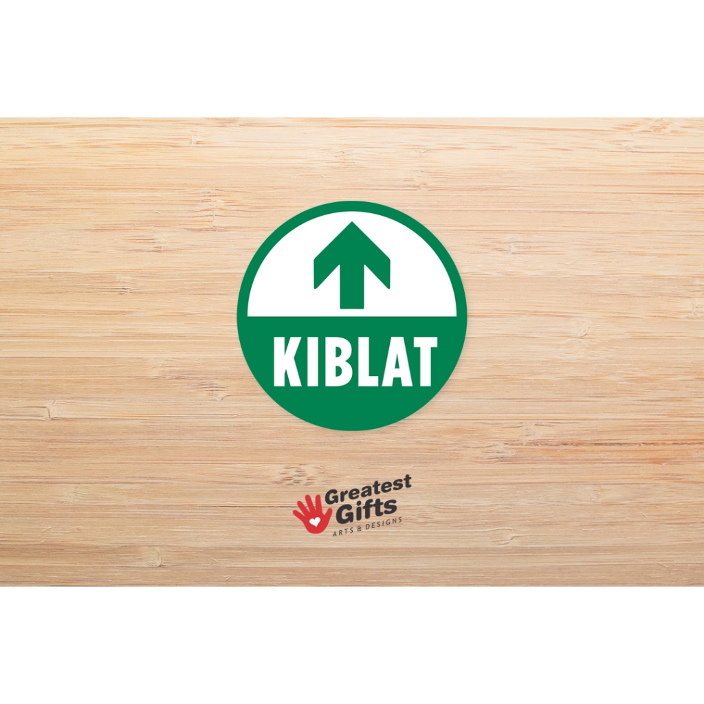 

Stiker Kiblat Mini bundar diameter 7 cm vinyl