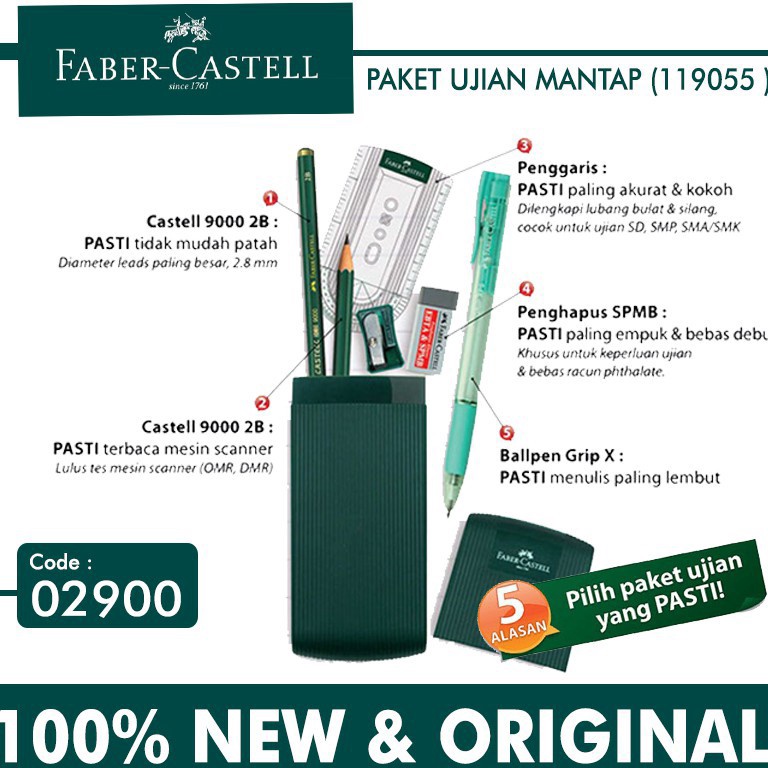 

ART P6P Paket Ujian Mantap Faber Castell