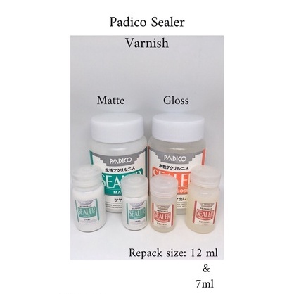 

Hot Diskon Sealer Padico gloss 12 ml Matte Tester Repack vanish Gloss glossy vanish Matte glaze varnish clay