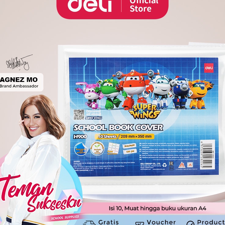 

Borong Diskon Deli Plastic Book Cover Sampul Buku Plastik Isi 1 Pastik Tebal Gratis Sticker Nama CH9