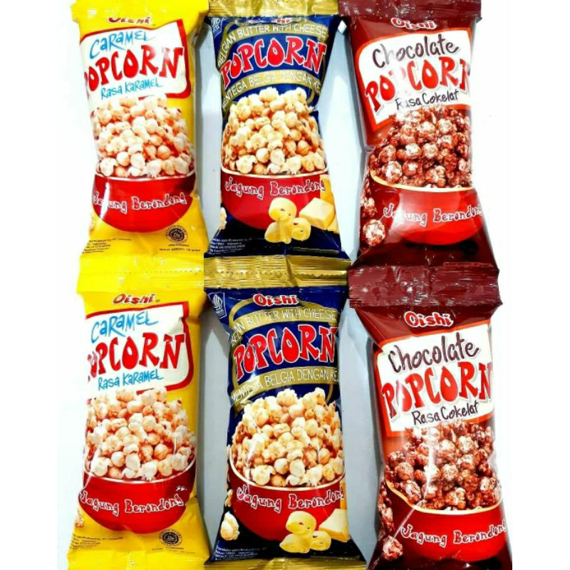 

Oishi Popcorn Caramel / Chocolate / Cheese Jagung Berondong (20 Gram)