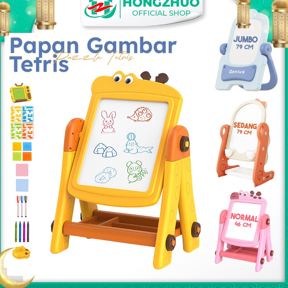 

Super Ekonomis Hongzhuo Drawing Board Papan Tulis Belajar Adjustable Premium Quality Bonus Magnet Learning Board Education dan Spidol