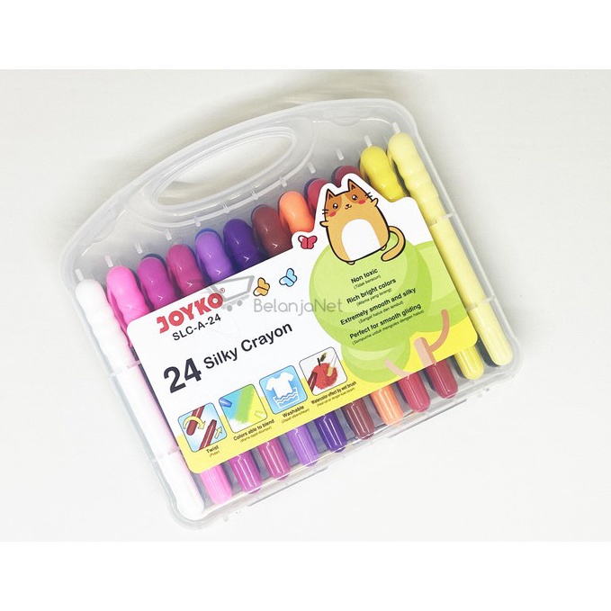 

ART H7D Silky Crayon Krayon Halus Joyko SLCA24 Warna Colors