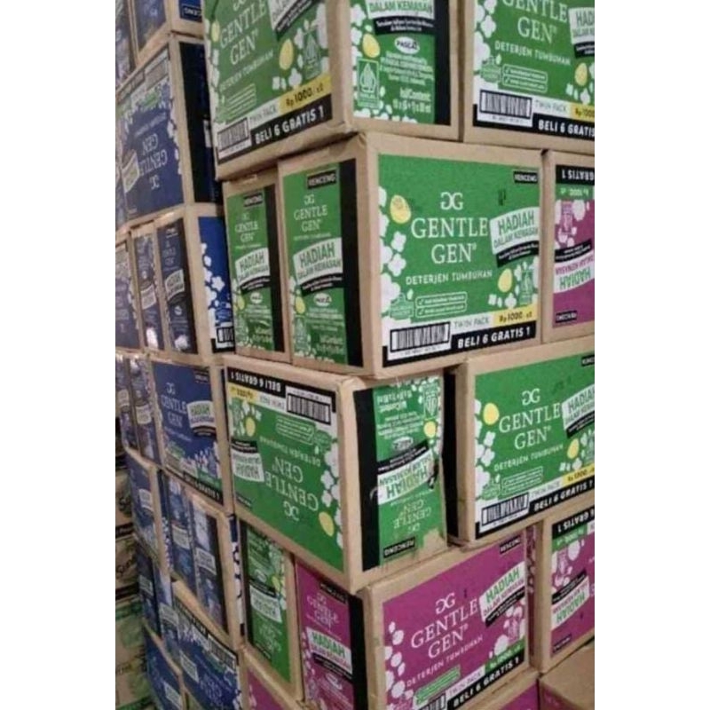 GENTLE GEN DETERGENT CAIR 1 KARTON ISI 140 SACHET / GENTLE GEN LIQUID DETERGENT  / GENTLE GEN RENCEN