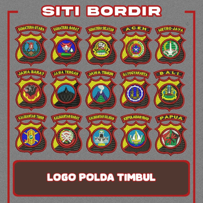 [TIMBUL] BORDIR LOGO POLDA.