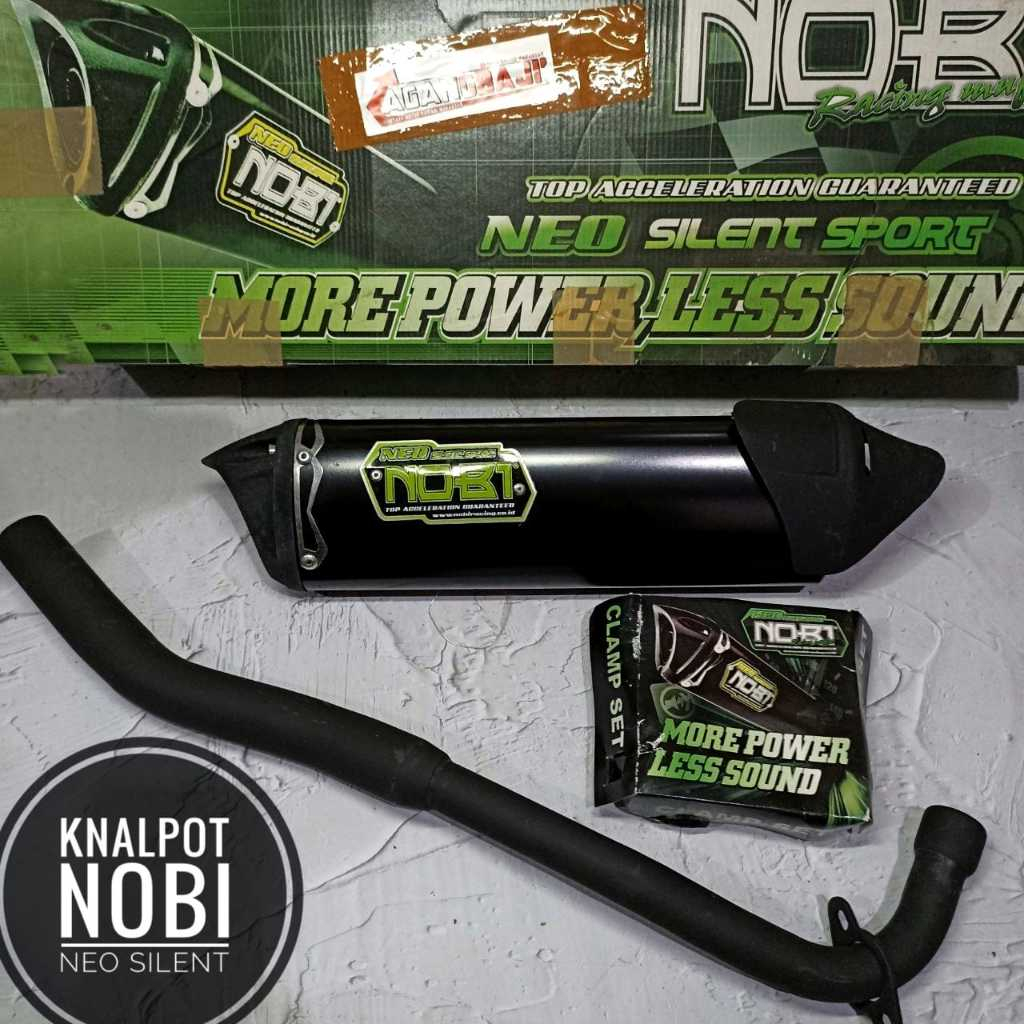 Knalpot Nobi nob1 Neo silent Beat Blade MX Satria 150 Shogun 125 Smash Supra Jupiter 2010 Thunder Kh