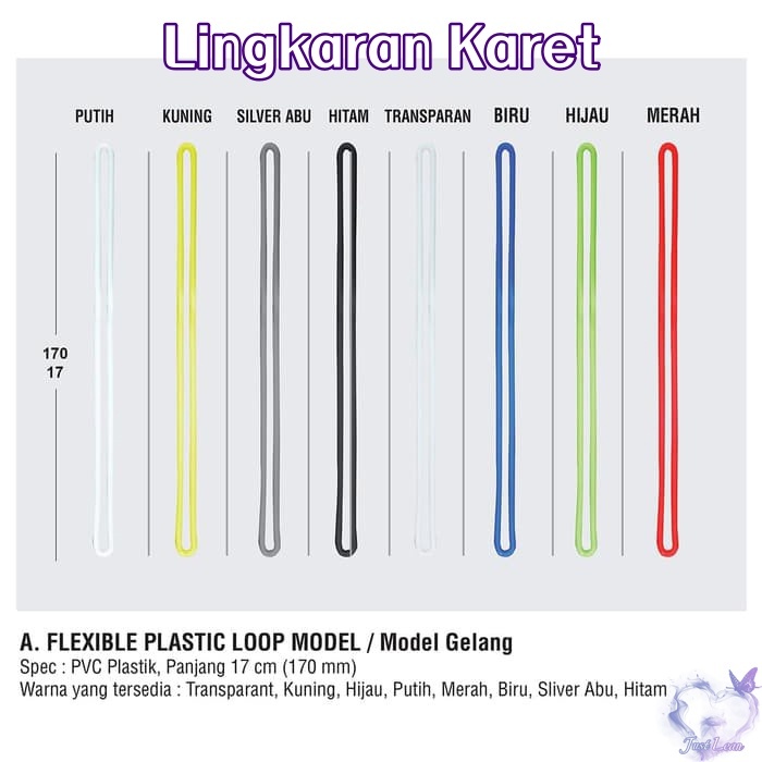 

Lingkaran Karet QUAFF untuk Tag Tas, Tag Nama, Tag Bagasi Hitam Putih QUAFF Rubber Loops for Bag Tag, Name Tag, Luggage Tag