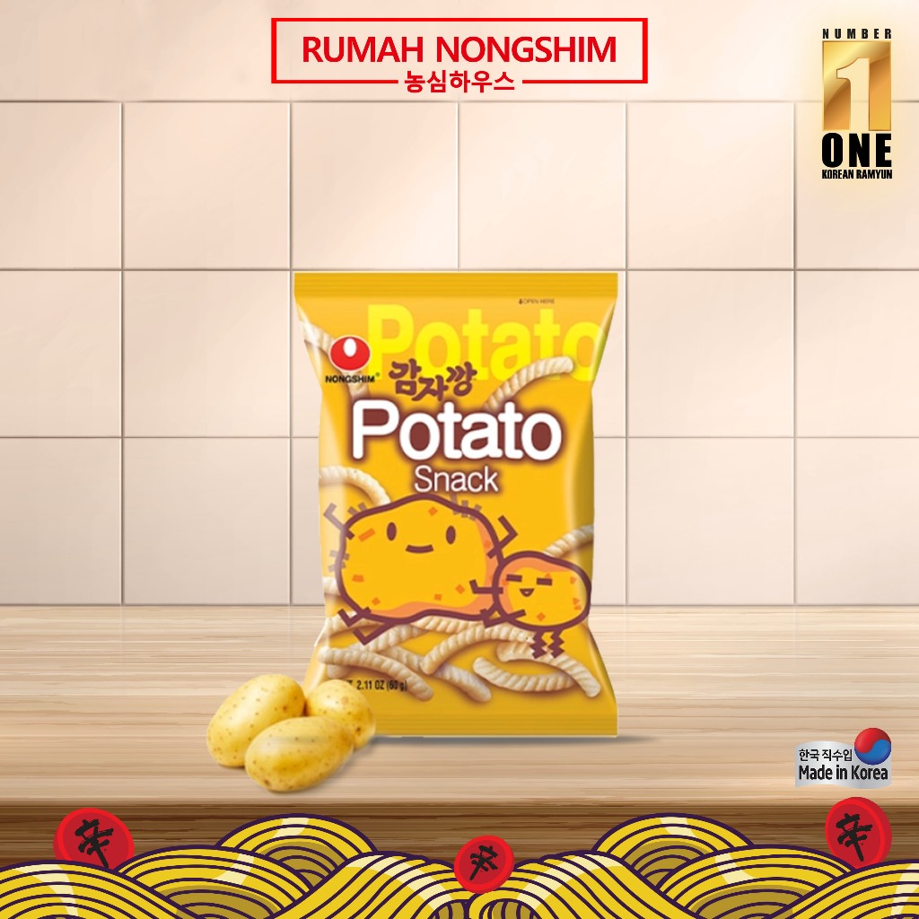 

NONGSHIM - POTATO SNACK 55gr Made in Korea [Korean Snack] [Kerupuk Rasa Kentang]