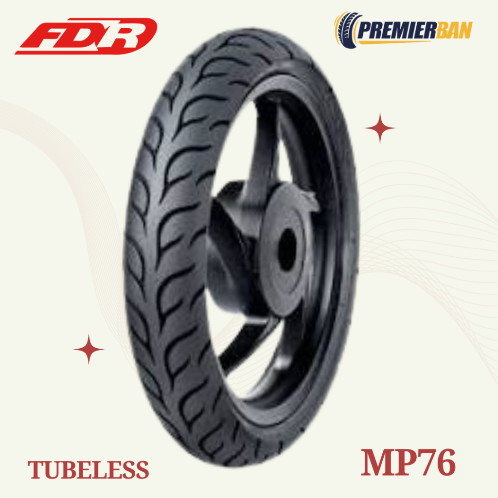 Ban Motor FDR MP76 Ring 14 100/80-14 Ban Motor Vario,Mio,Beat,Scoppy // TUBELESS RACE COMPOUND