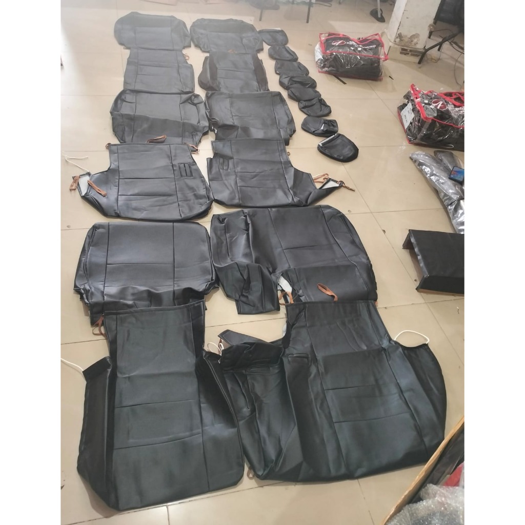 SARUNG JOK MOBIL TOYOTA INNOVA 2020 TYPE G BAHAN OSKAR HITAM